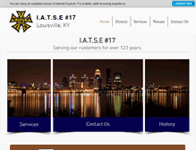Tablet Screenshot of iatse17.org